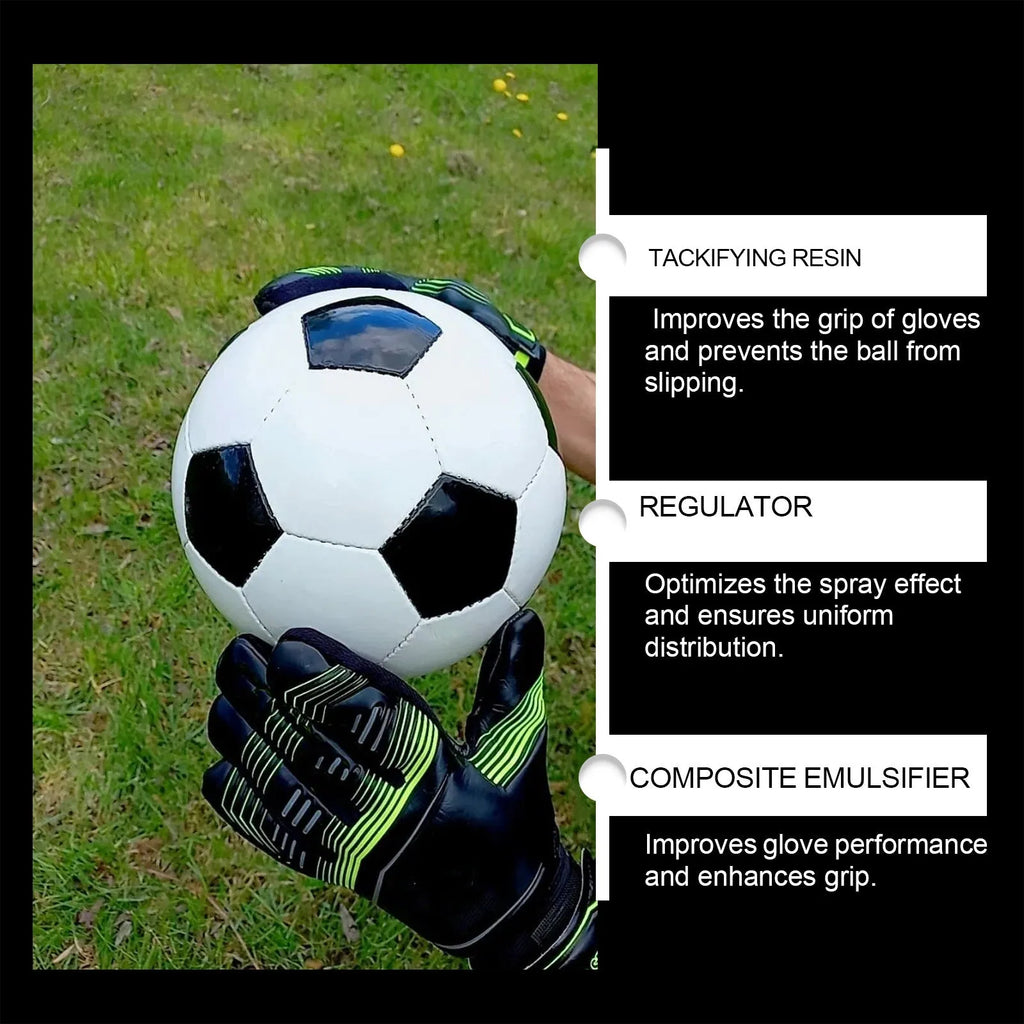 30ml goalkeeper gloves grip tackifier spray bottle for football goalkeeping use