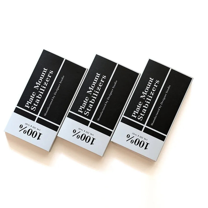 Keyboard shaft mechanical keyboard accessories kit with stabilisers in black and milky white colours