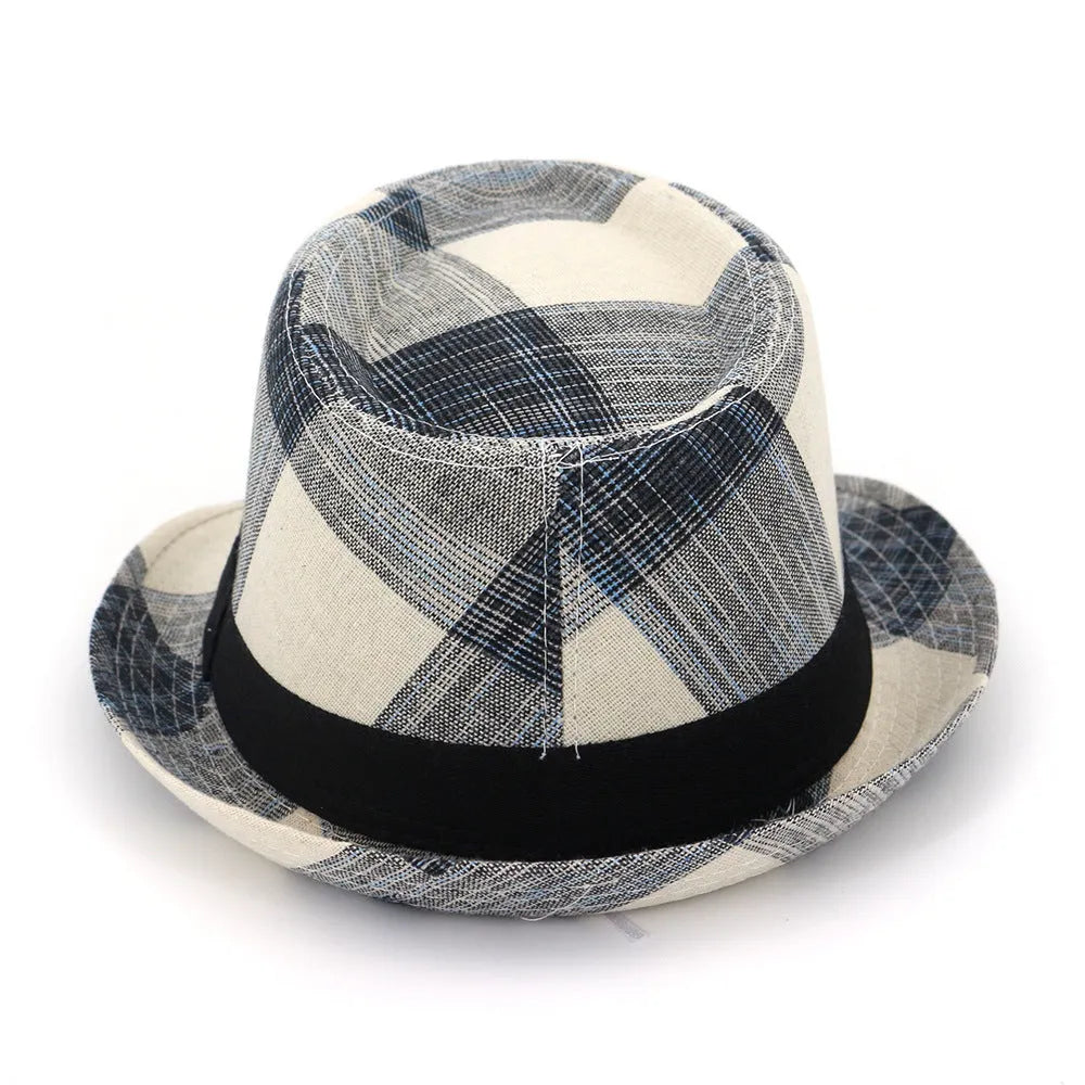 Black or blue bell crown sun hat with wide brim for outdoor sun protection