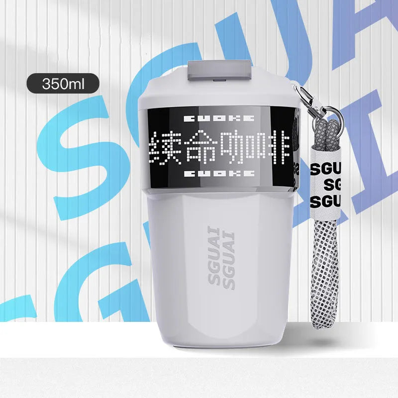 Japanese-style stainless steel portable coffee cup with 50mL capacity in four colour options