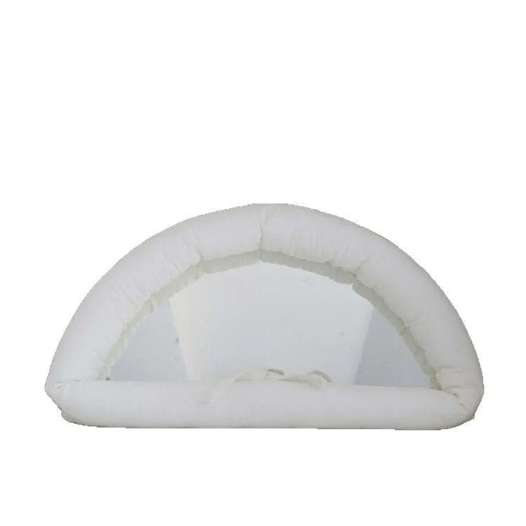 Soft cotton-filled fabric mirror in sapphire blue colour, 23x40cm size