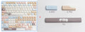 Sea Salt Cat mechanical keyboard PBT key cap set with ocean theme and March 7u spacebar supplement