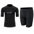Men's quick-drying half sleeve swimsuit set in nylon for snorkeling and surfing