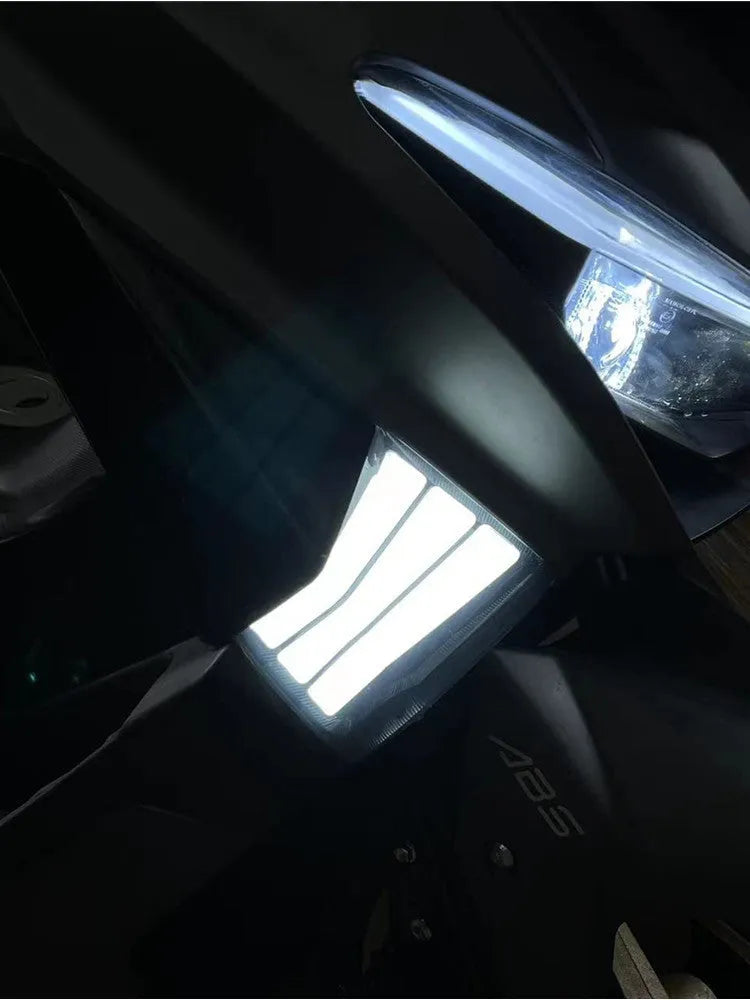 Yellow LED cornering lamp pair for Tianying TS150 motorcycle steering indicator retrofit