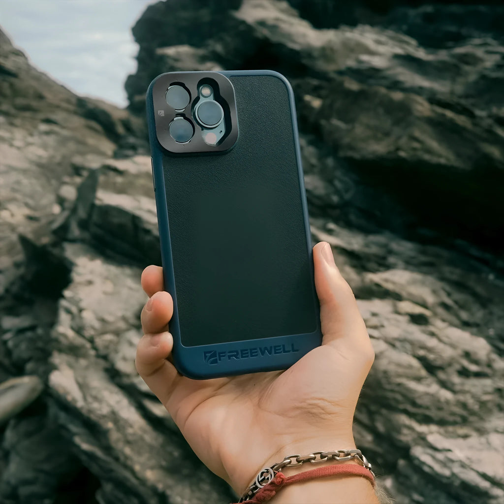 Black universal phone case compatible with iPhone 13 Pro, 14 Pro, and 15 Pro series models.