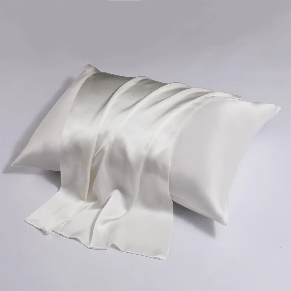 Zipper silk double-sided pillowcase in modern simplicity style showing closure detail