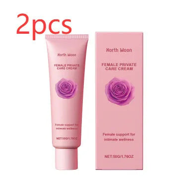 50g pot of daily moisturising cream for dry and tender skin with rose and peppermint extracts