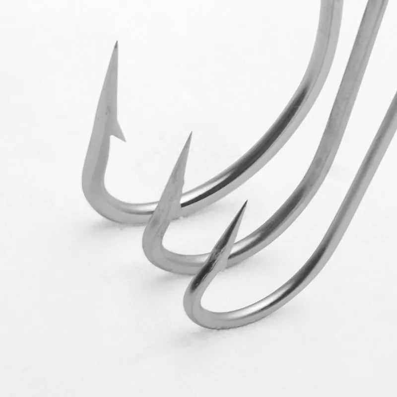Ten different style alloy sea fishing hooks for ocean boat fishing