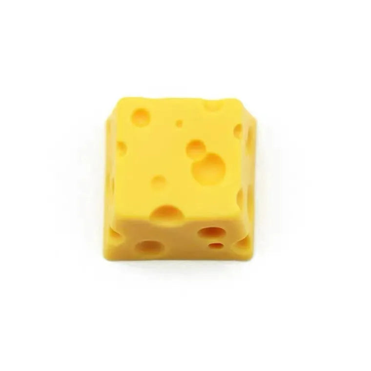 Yellow resin cheese keycap for mechanical keyboard customisation