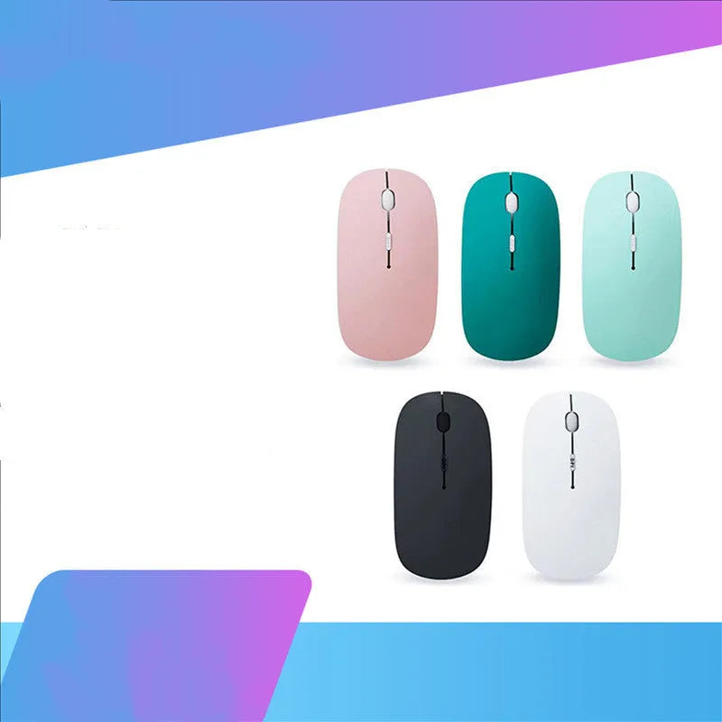 Dual-mode wireless mouse, ultra-thin 100-120mm, 1000dpi, Bluetooth and USB, multi-colour