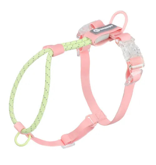 Solid colour PVC dog leash hand holding rope in dark red purple yellow or taoyao green