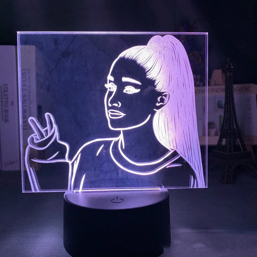 Acrylic 3D night light with European styling and LED illumination