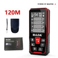 Laser rangefinder with plastic housing for distance measurement up to 120 metres