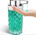 Silver automatic sensor soap dispenser with USB Type-C charging port