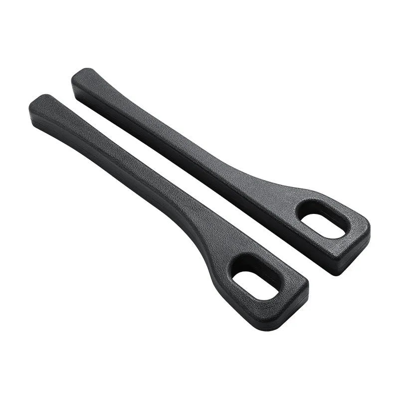 Polyurethane car seat gap filler strip in beige colour against a car interior