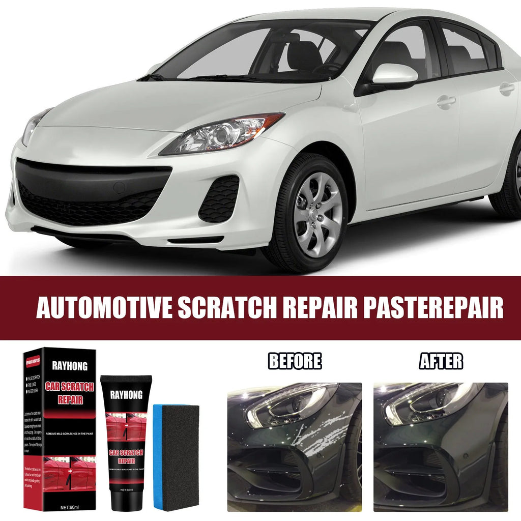 60ml car scratch repair wax container with applicator for automotive paint surface scratch maintenance