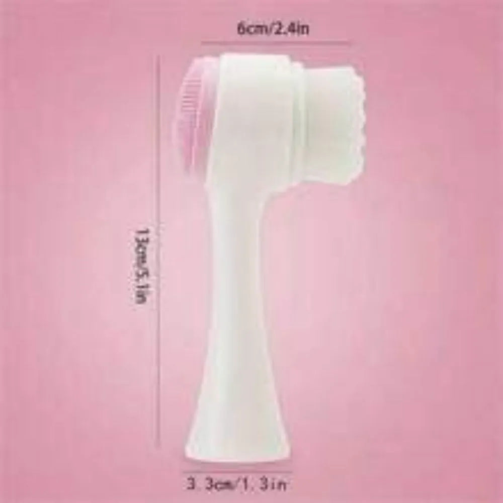 Blue and pink pet paw brushes with nylon bristles for cleaning dog and cat paws.