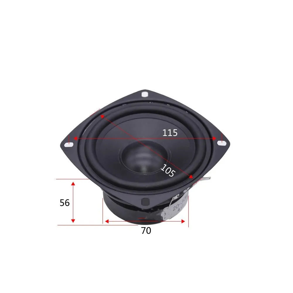 4-inch coaxial car horn speaker with magnet construction for vehicle audio systems