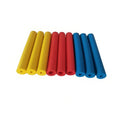 Set of black rubber grip hoses for utensil handles, showing inner diameter options of 10mm and 18mm.