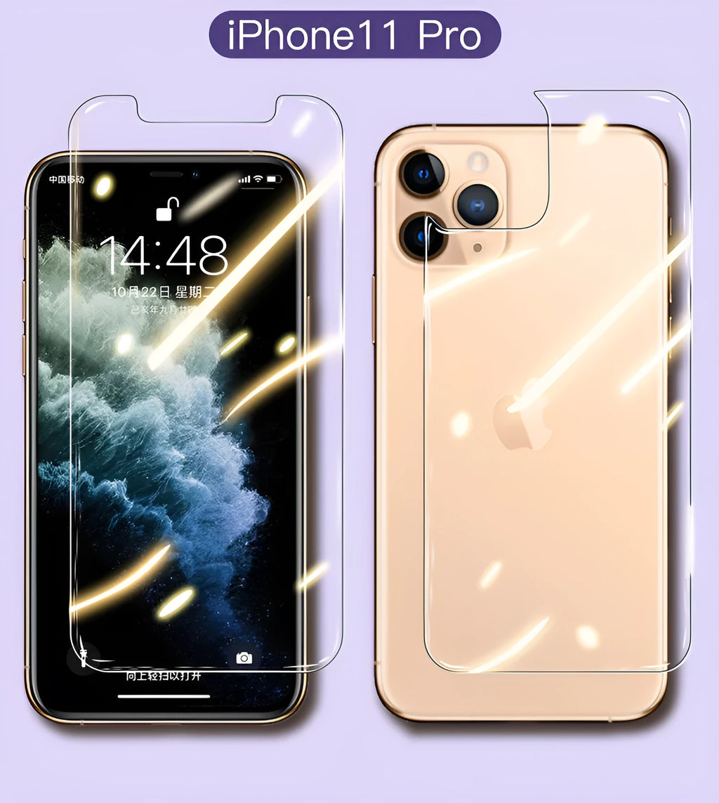 Tempered glass screen protector film for Apple iPhone 11 Pro Max 6.5 inch display