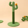 Cactus-shaped cat scratching pole and coconut tree design with sisal scratching surface for cats