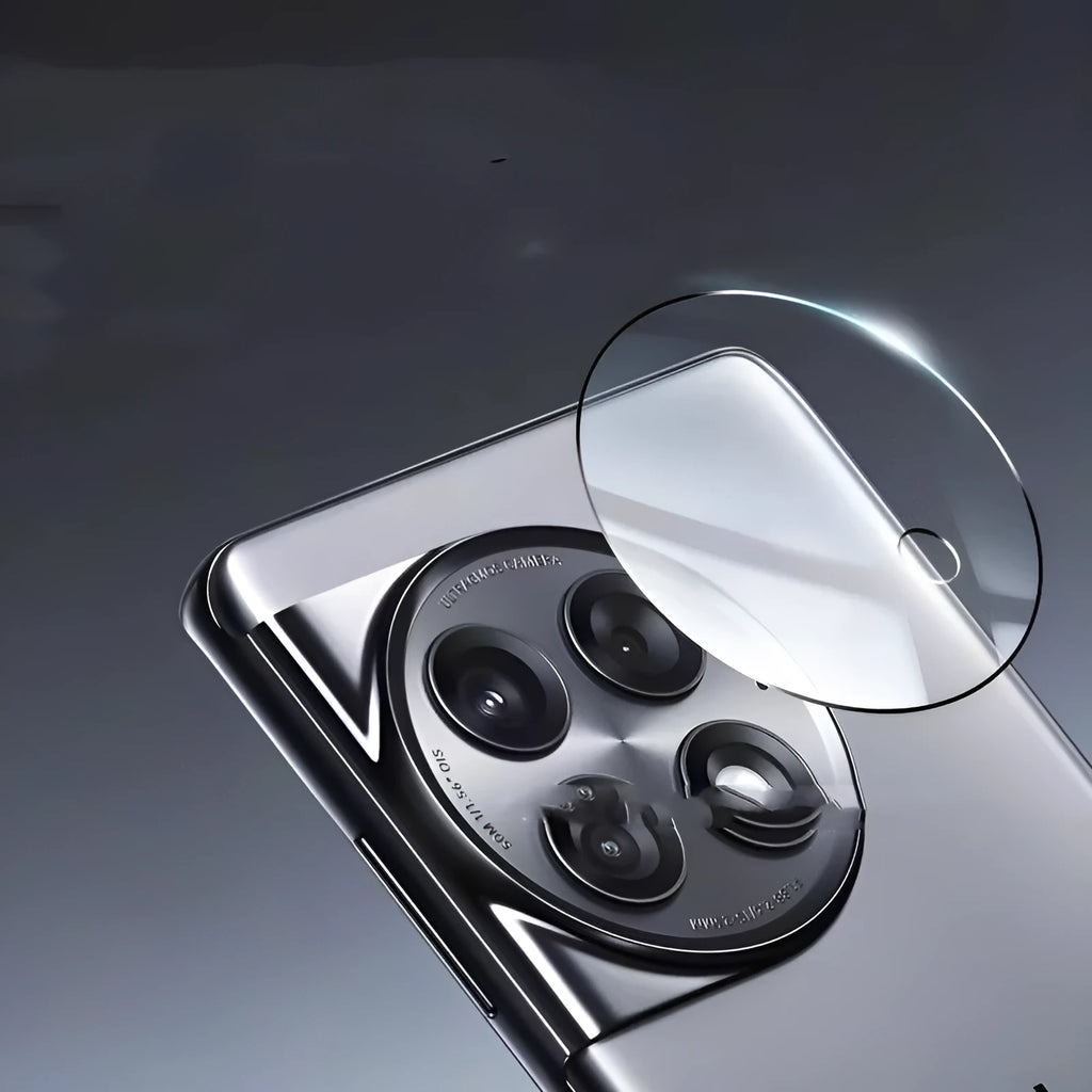 Tempered glass camera lens protector for OnePlus smartphones with AR enhanced black ring