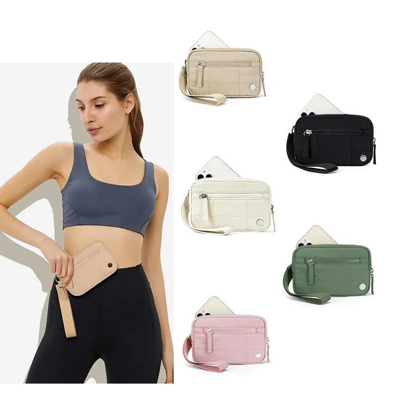 Quilted transparent deck handbag in waterproof nylon, shown in one of seven available colours