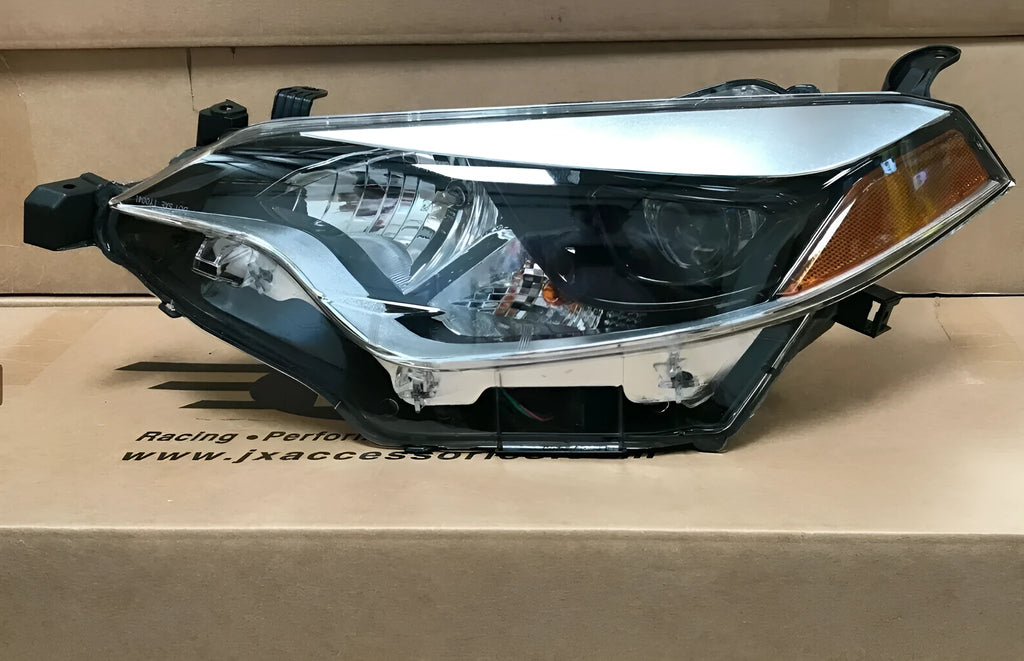 Halogen headlight assembly for Toyota Corolla 2014-2016, passenger side, part number 8111002E60.