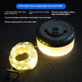 Rechargeable outdoor string lights with 30 LED beads in 8-metre length for camping and garden use