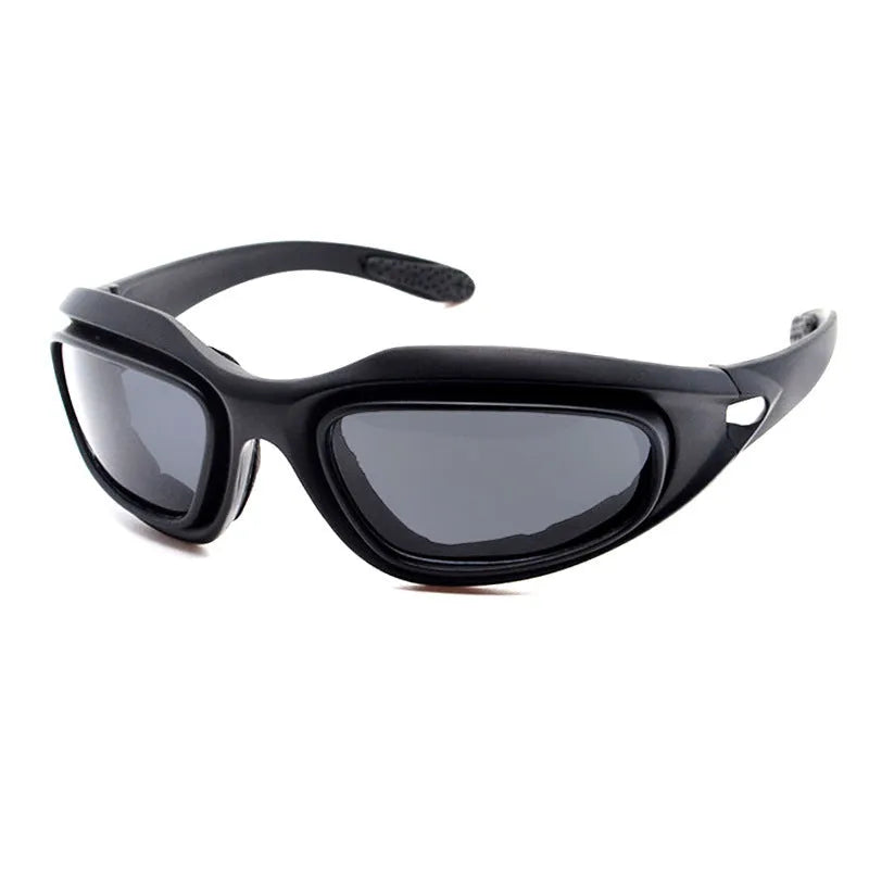 Polarised tactical sports sunglasses with PC frame for outdoor cycling and dustproof protection