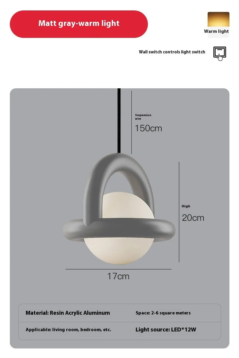 Danish designer hanging line pendant lamp in matte finish with adjustable cord for bedside or living room.