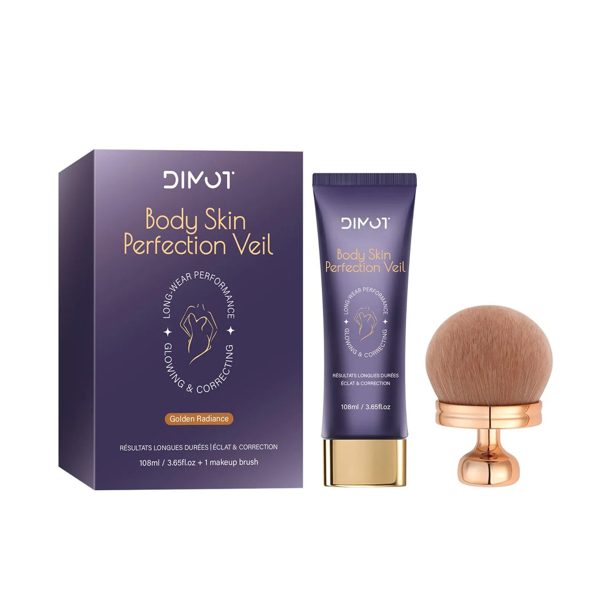 108ml bottle of waterproof body concealer cream with an application brush for covering tattoos and birthmarks.