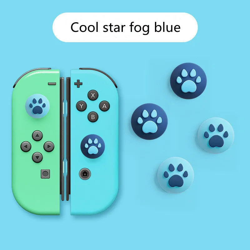 Set of four silicone joystick caps for Nintendo Switch Lite in assorted colours