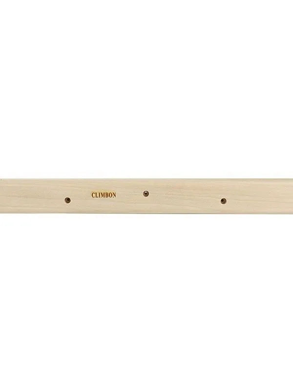 Three solid wood fingerboard hangboards in 12cm, 40cm, and 50cm lengths for grip strength training