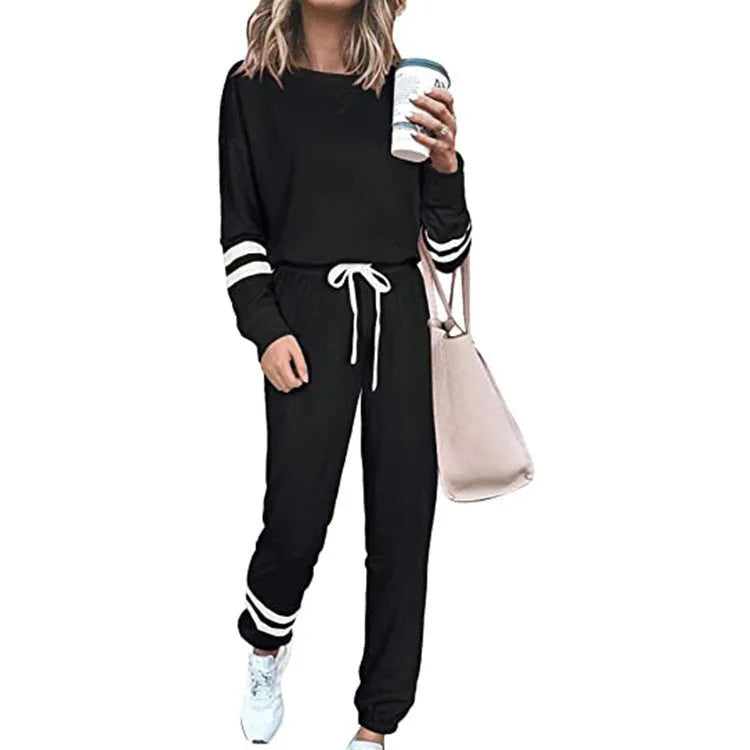 Women's plus size casual suit set in cotton blend fabric showing jacket and trousers in multiple colour options