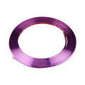 Electroplated purple PVC wheel trim roll with anti-collision strip for car decoration