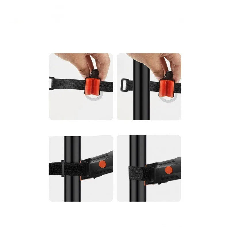 USB charging waterproof bicycle and motorcycle taillight modification wiring kit in five colour options