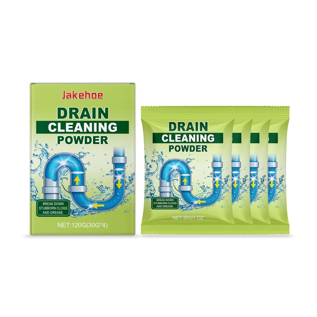120g container of drain cleaning powder for sink and bath blockages