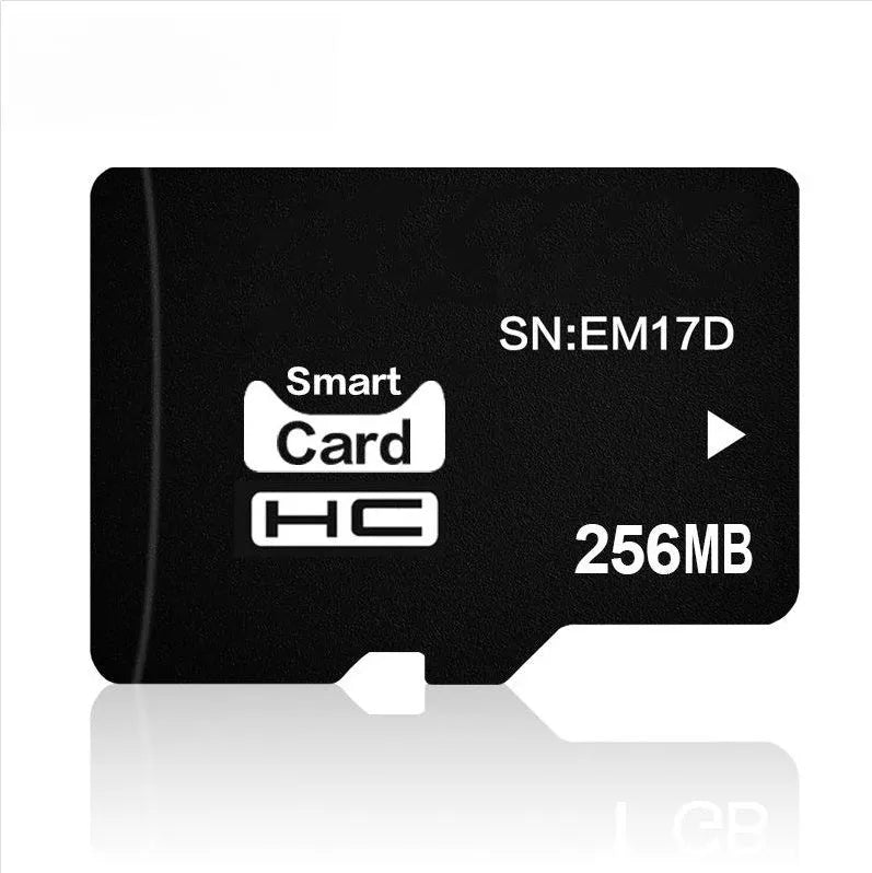 A single 256MB TransFlash (TF) memory card on a white background.