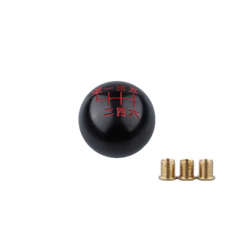 Aluminium alloy round gear shift head for cars in multiple colour options