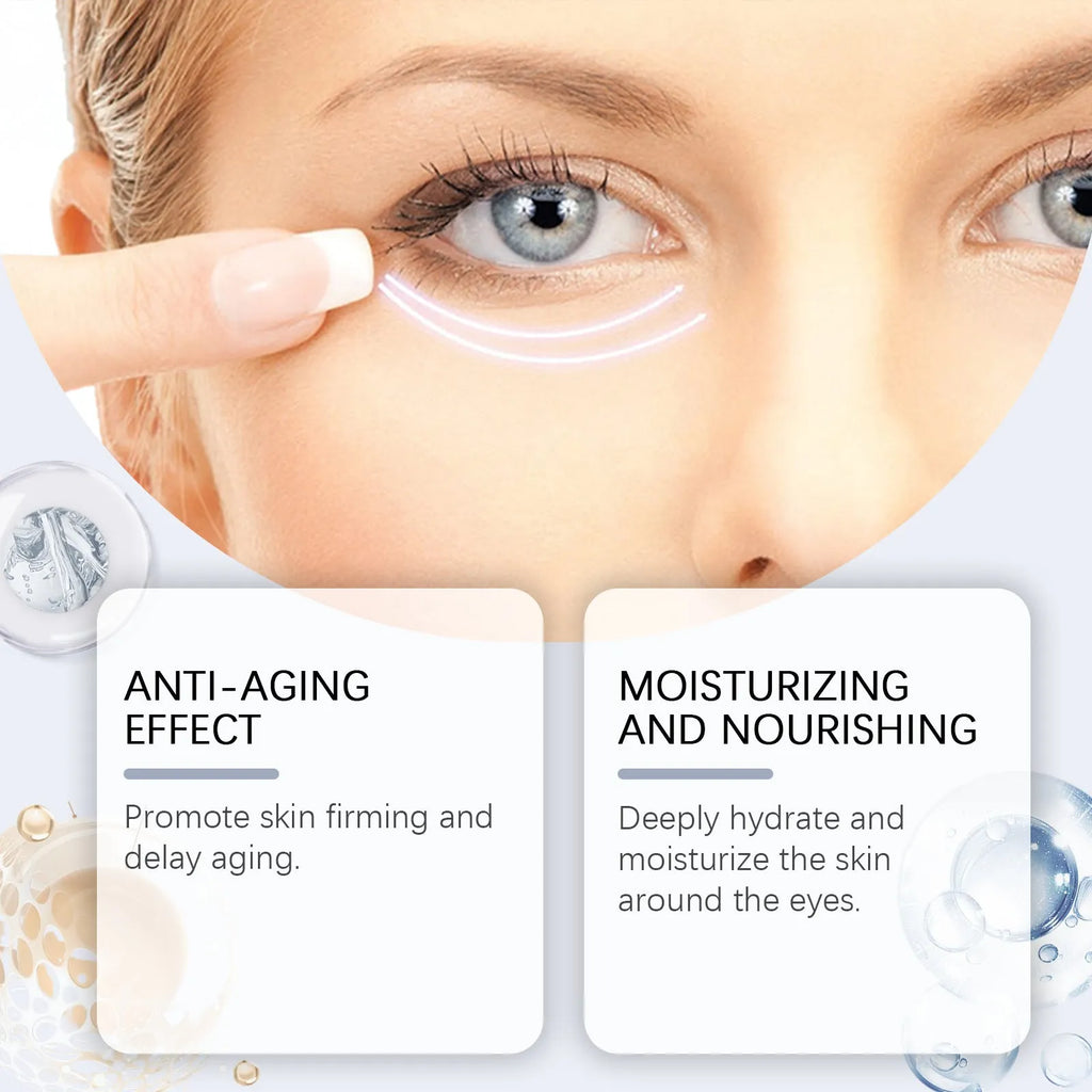 Boxed 20g tube of retinol eye cream with packaging measuring 3 by 12.1 centimetres.