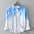 Men's loose casual top coat in slim fit, available in dark blue, light blue, and yellow colours.