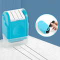 Plastic rectangle roller stamp for English lines in seven colour options