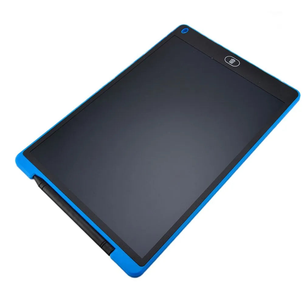 LCD electronic writing board for children with pressure-sensitive screen and attached stylus