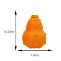 Natural rubber stuffable dog chew toy with longer strap for interactive play and treat dispensing