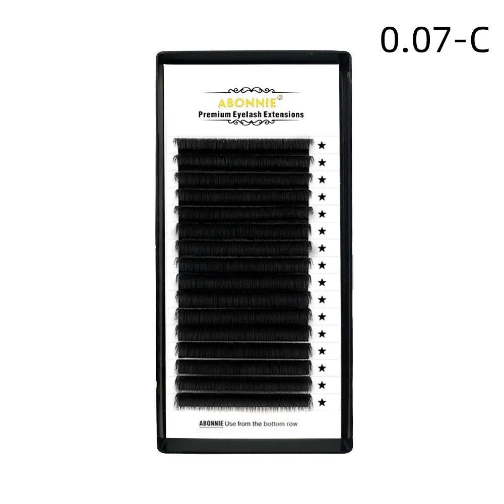 16-row dense volume false eyelashes made from mink hair with matte round wool base