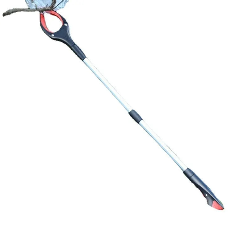 Blue trash folder clip made from plastic and aluminium alloy materials