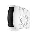 White vertical desktop electric heater with dimensions 290mm wide by 2240mm high
