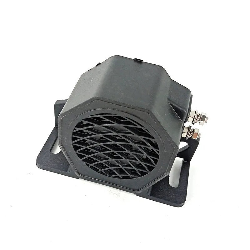 Black GQ-208A 12-80V vehicle reversing horn for trucks and machinery