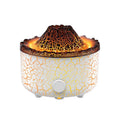 Volcano humidifier with LED flame and jellyfish mist effect, 0.5-1L tank, remote control, plug-in ultrasonic diffuser